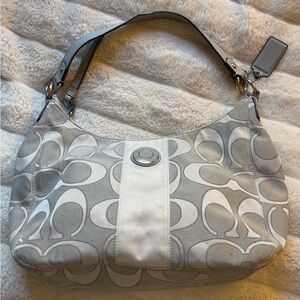 Coach light blue Signature Shoulder Bag